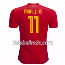 Fußballtrikots Belgien Mirallas 11 Heim Trikotsatz WM 2018